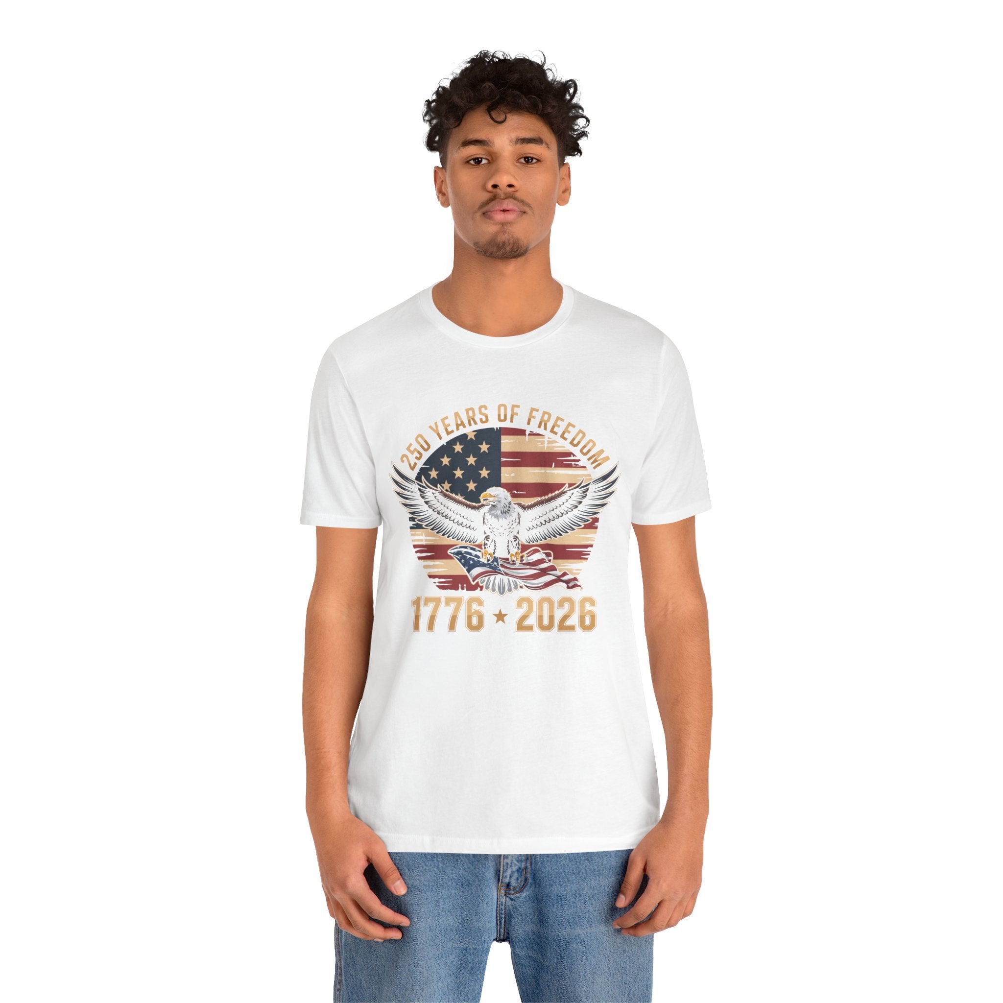 Patriotic T-Shirt - 250 Years of Freedom Eagle 1776–2026