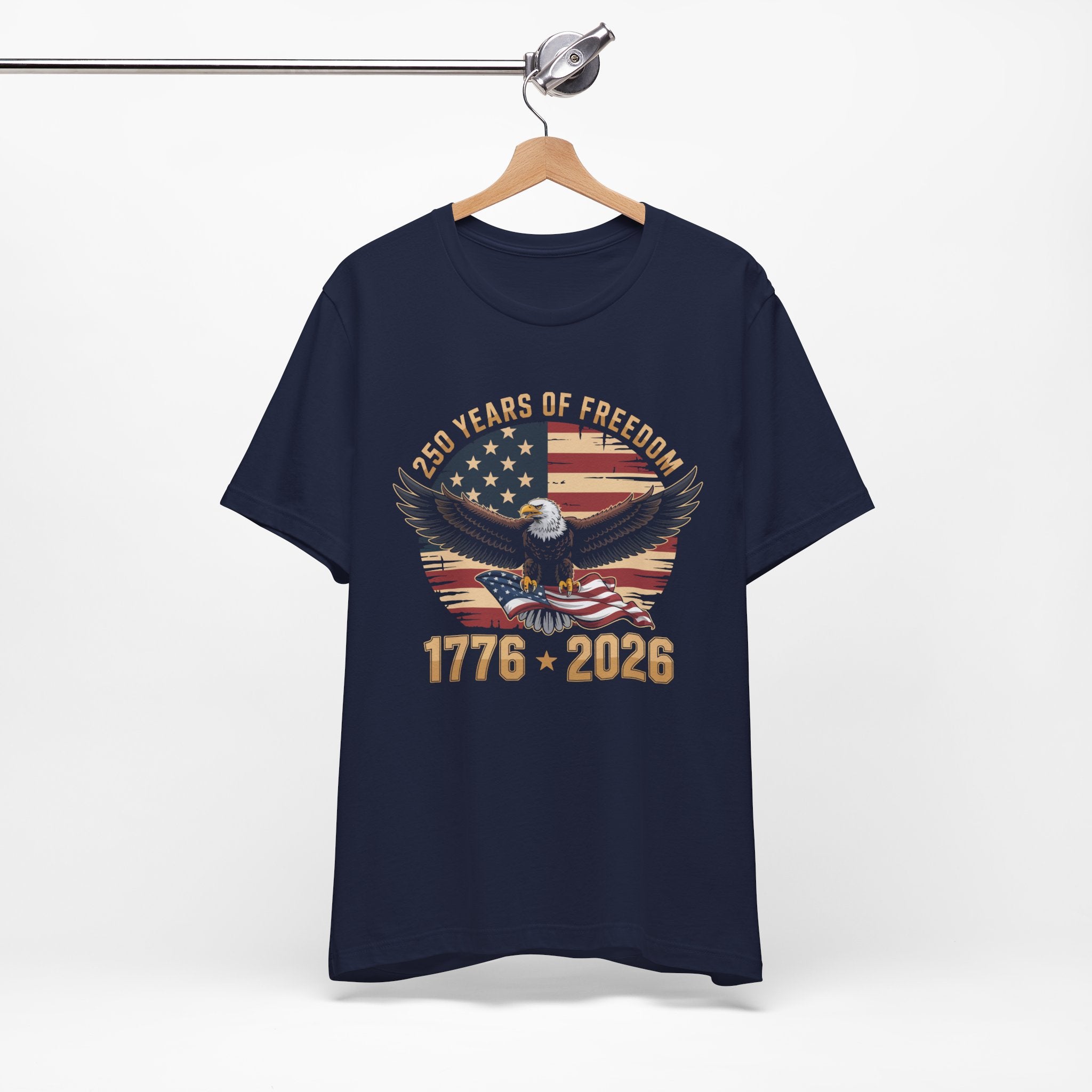 Patriotic T-Shirt - 250 Years of Freedom Eagle 1776–2026
