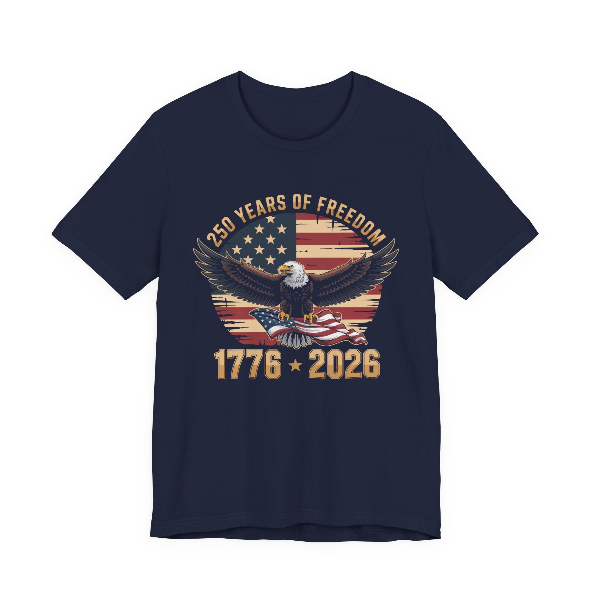 Patriotic T-Shirt - 250 Years of Freedom Eagle 1776–2026