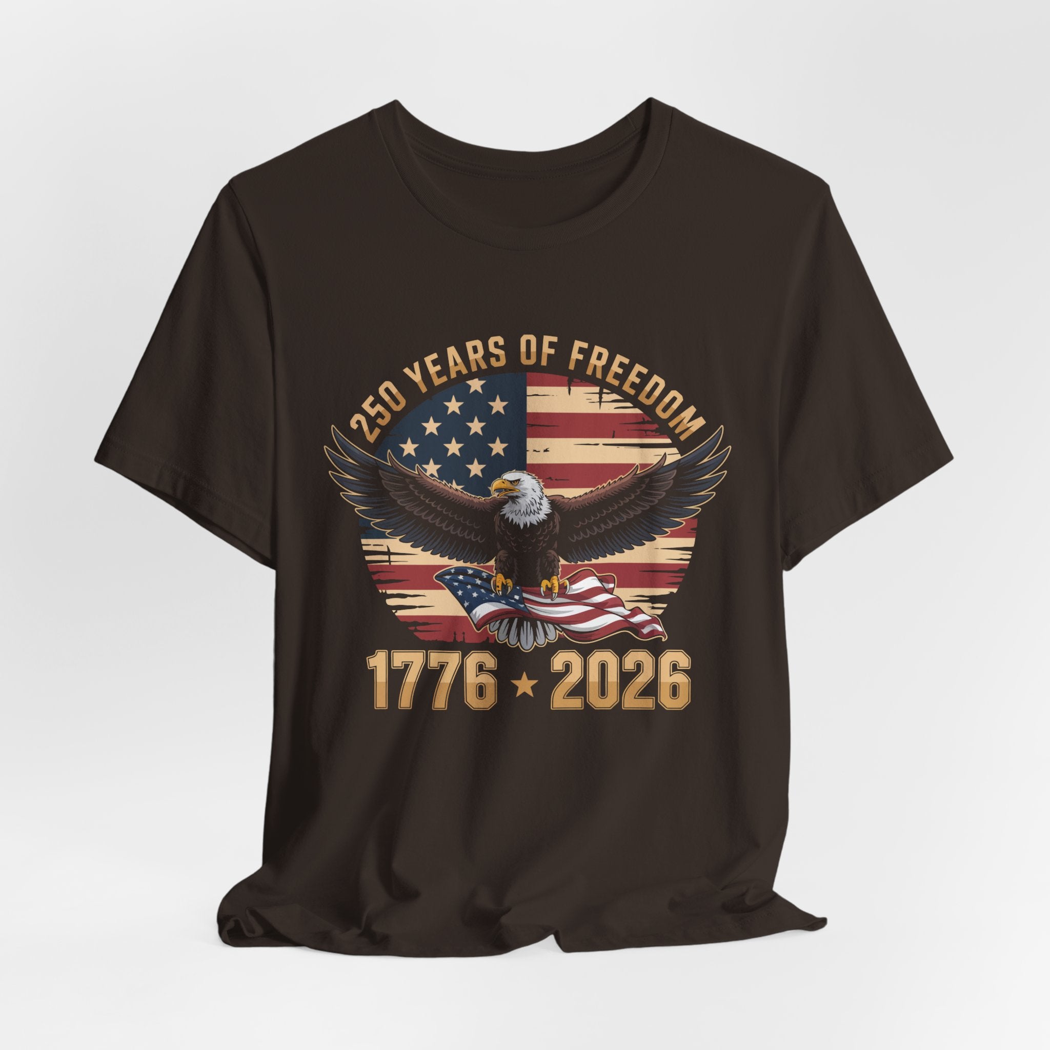 Patriotic T-Shirt - 250 Years of Freedom Eagle 1776–2026