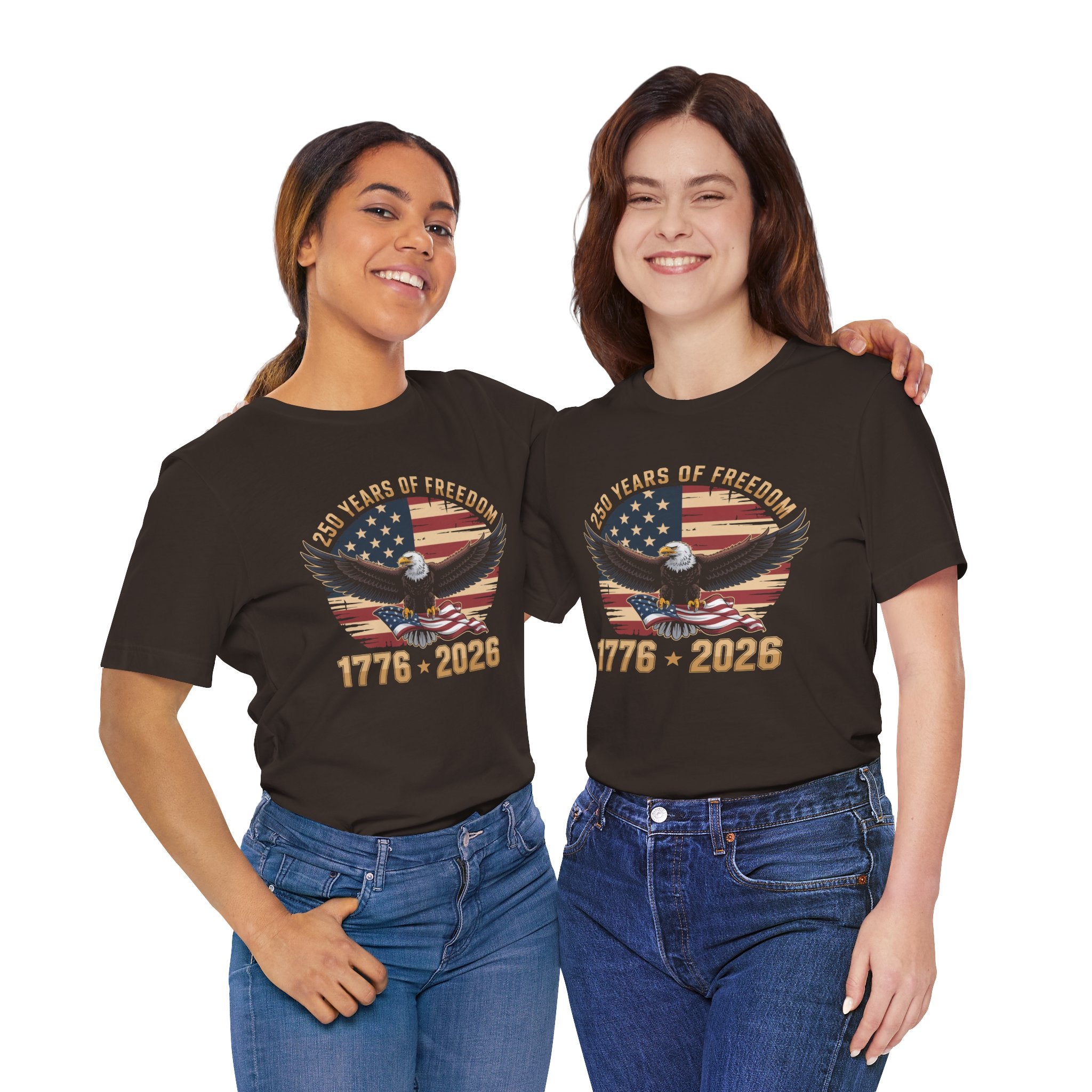 Patriotic T-Shirt - 250 Years of Freedom Eagle 1776–2026