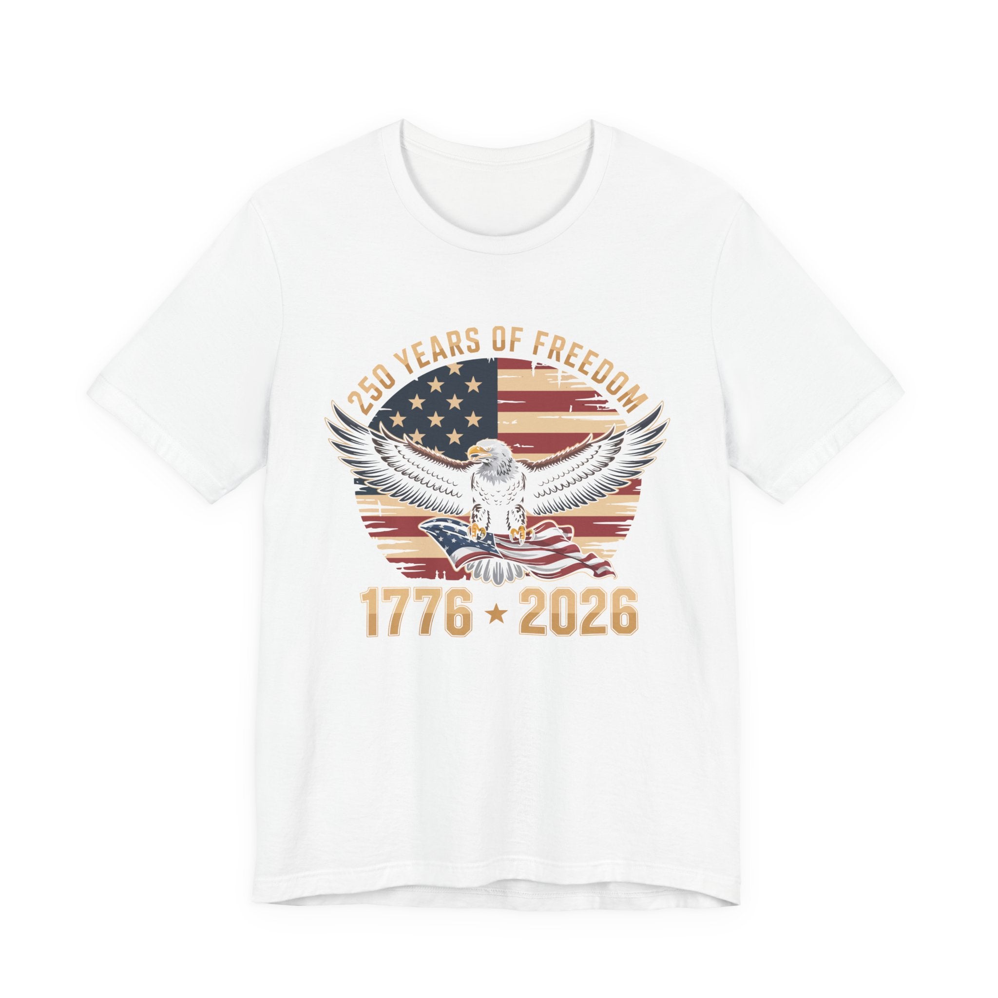 Patriotic T-Shirt - 250 Years of Freedom Eagle 1776–2026