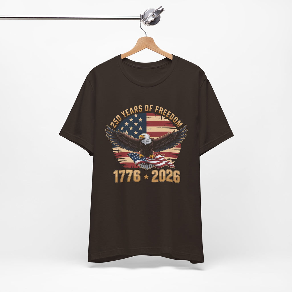 Patriotic T-Shirt - 250 Years of Freedom Eagle 1776–2026
