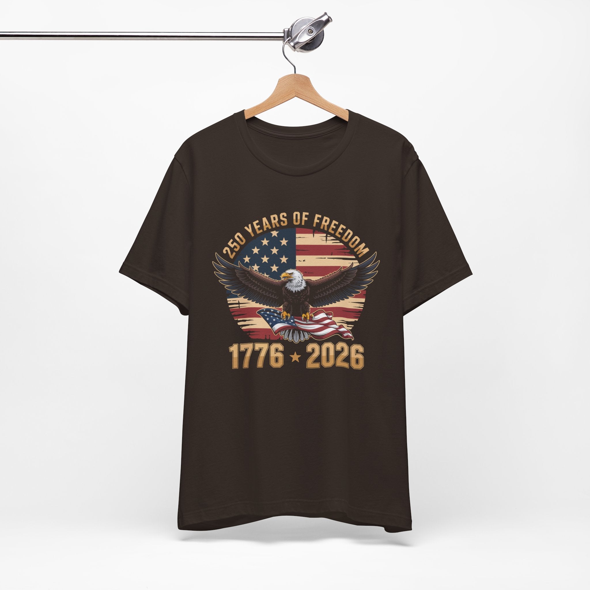 Patriotic T-Shirt - 250 Years of Freedom Eagle 1776–2026